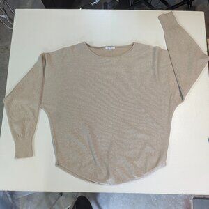 Vila Milano Size Large Tan Sparkly Sweater